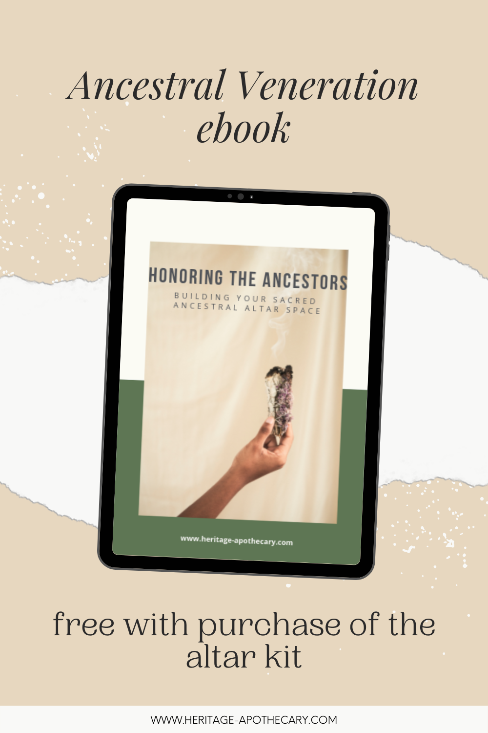Dive Deeper into Ancestral Veneration with the Included 'Honoring the Ancestors' Ebook in the Ancestral Altar + Veneration Kit.