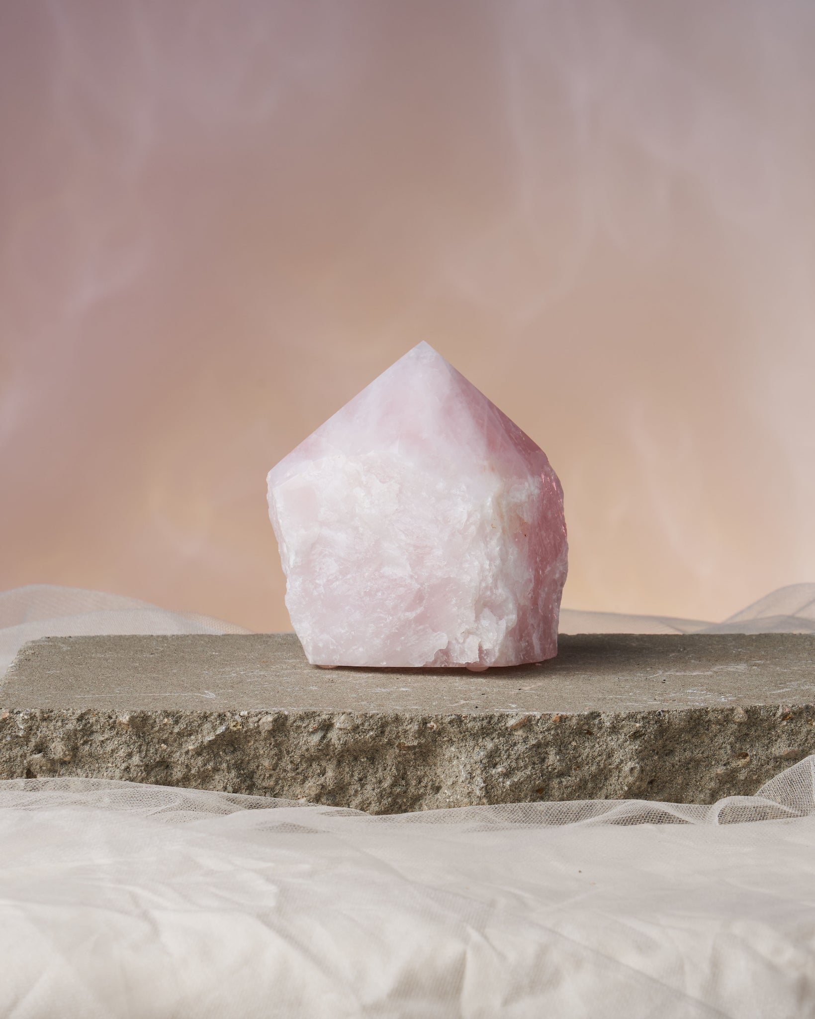 Rose Quartz lamp with soothing, loving energy. Ideal for meditation, self-love, and emotional balance. Enhance your space with its soft glow. Included: One Rose Quartz lamp with LED light. Natural variations may occur
