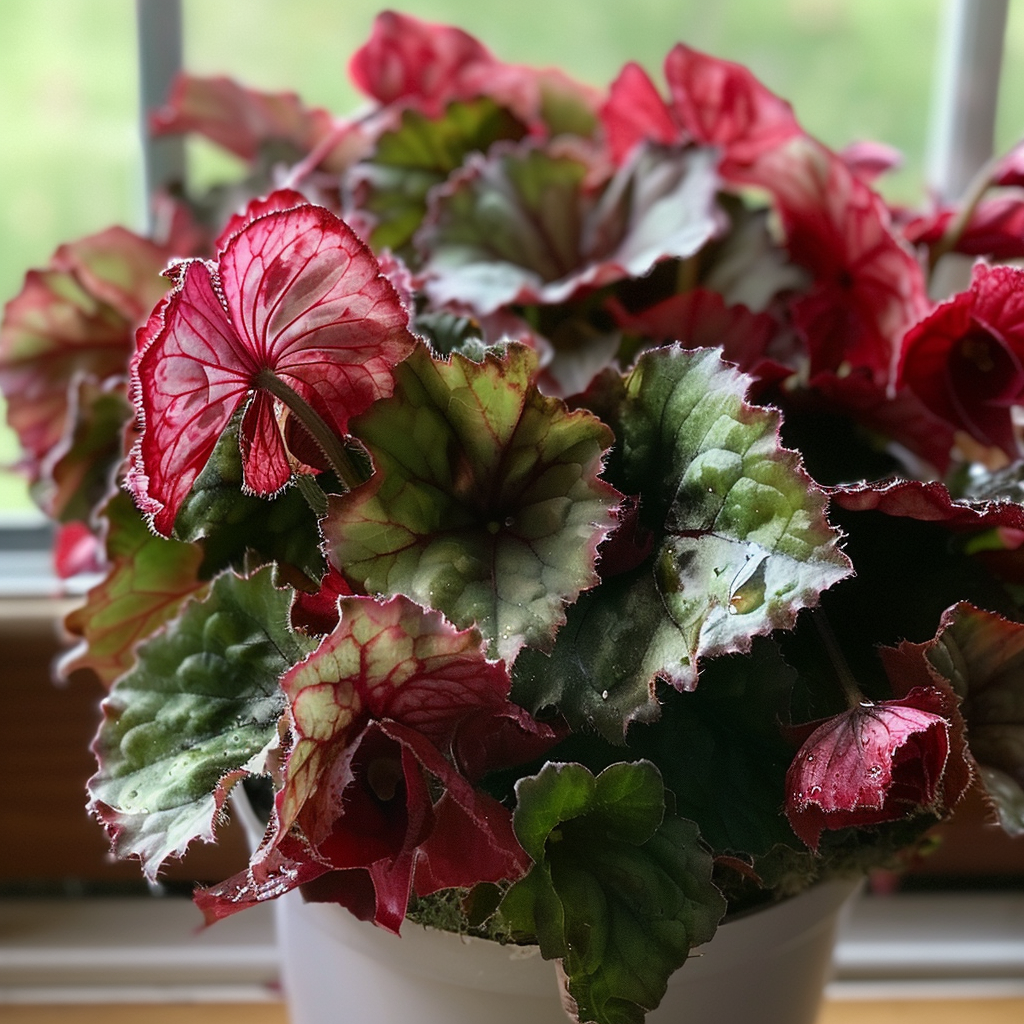 Begonia Red Slippers Houseplant