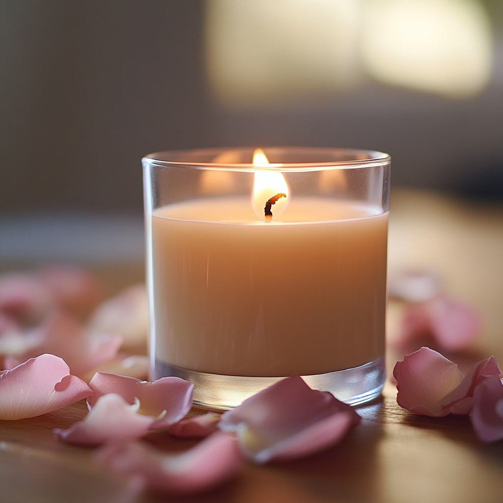 Rose Veil Intention Candle