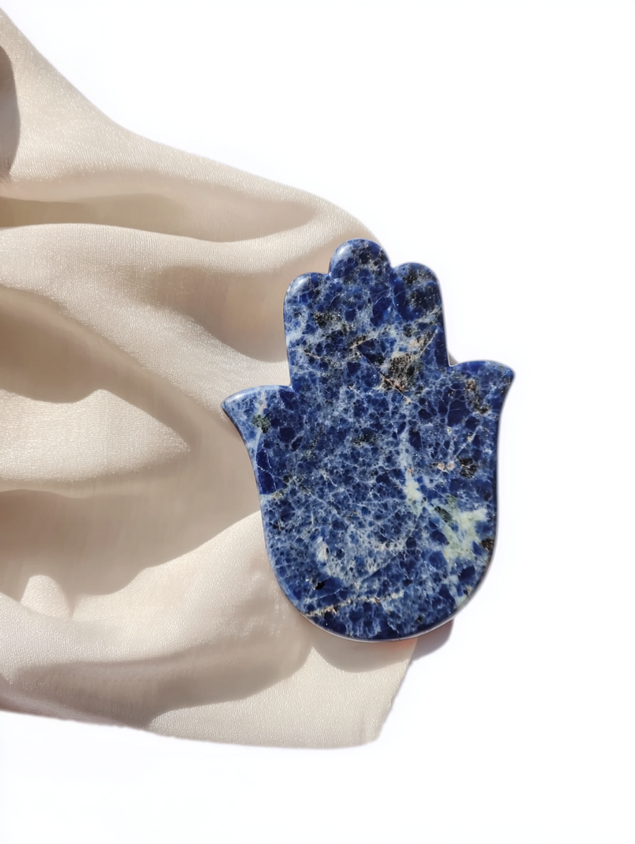 Sodalite Hamsa Hand