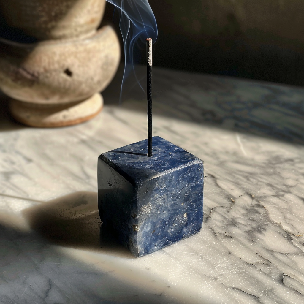 Sodalite Incense Holder Cube