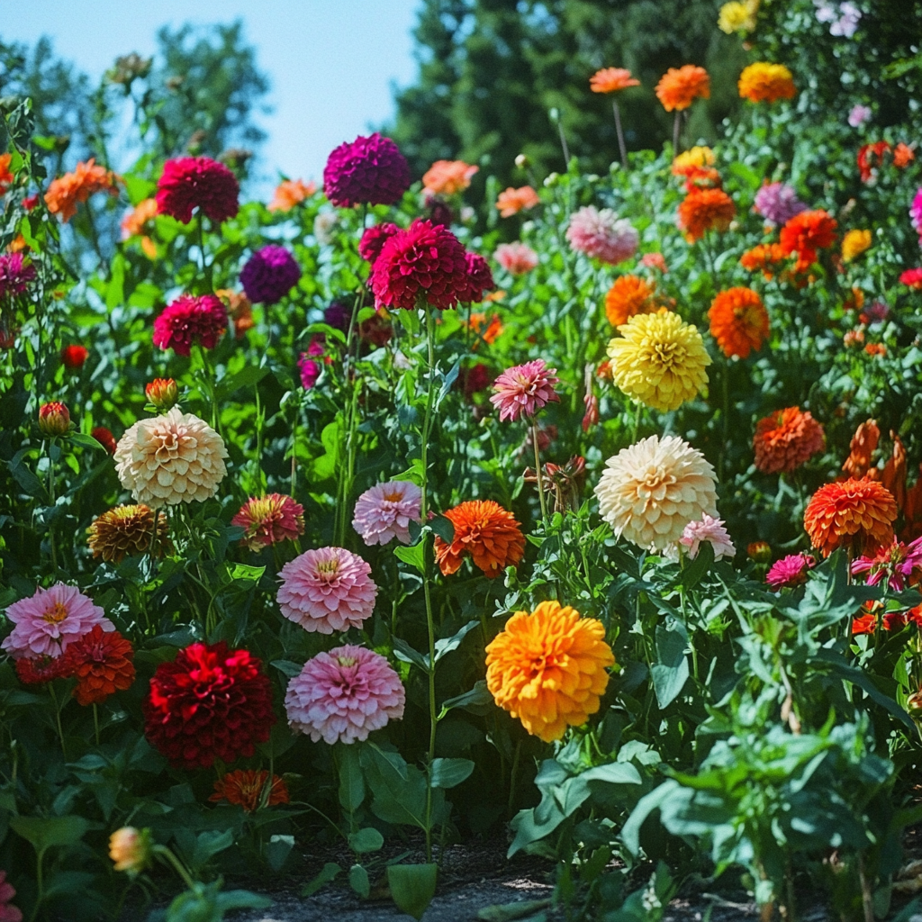 zinnia dahlia seeds planting Giant Dahlia Zinnia Seeds – Heritage Apothecary