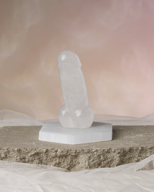 Discover the Ancient Symbolism | Quartz Crystal Phallus | Manifesting Virility and Courage | Connection with Spiritual Realms | Amplify Healing Energies | Unique Statuary | 5” Tall with a 2” Wide Base