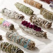 White Sage + Rose Sacred Smoke Stick - Spiritual Space Purification: Enhance your daily ritual with this hand-tied bundle of White Sage + Rose. Sustainably sourced from a local First Nations Tribe, it's perfect for space purification and deepening your spiritual connection. Stick length varies from 4-5 inches