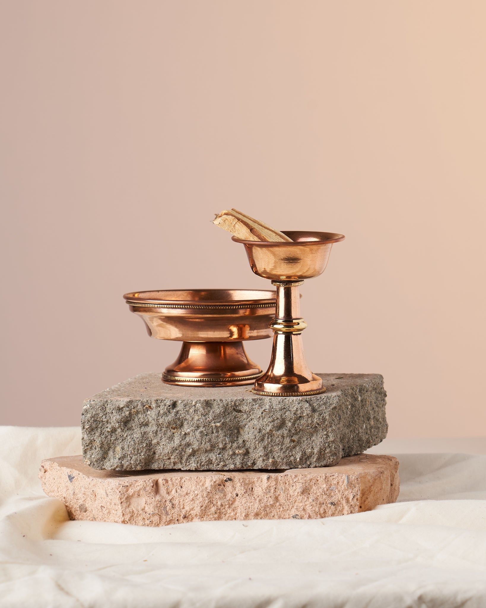 Chebe Copper Offering Bowl Set