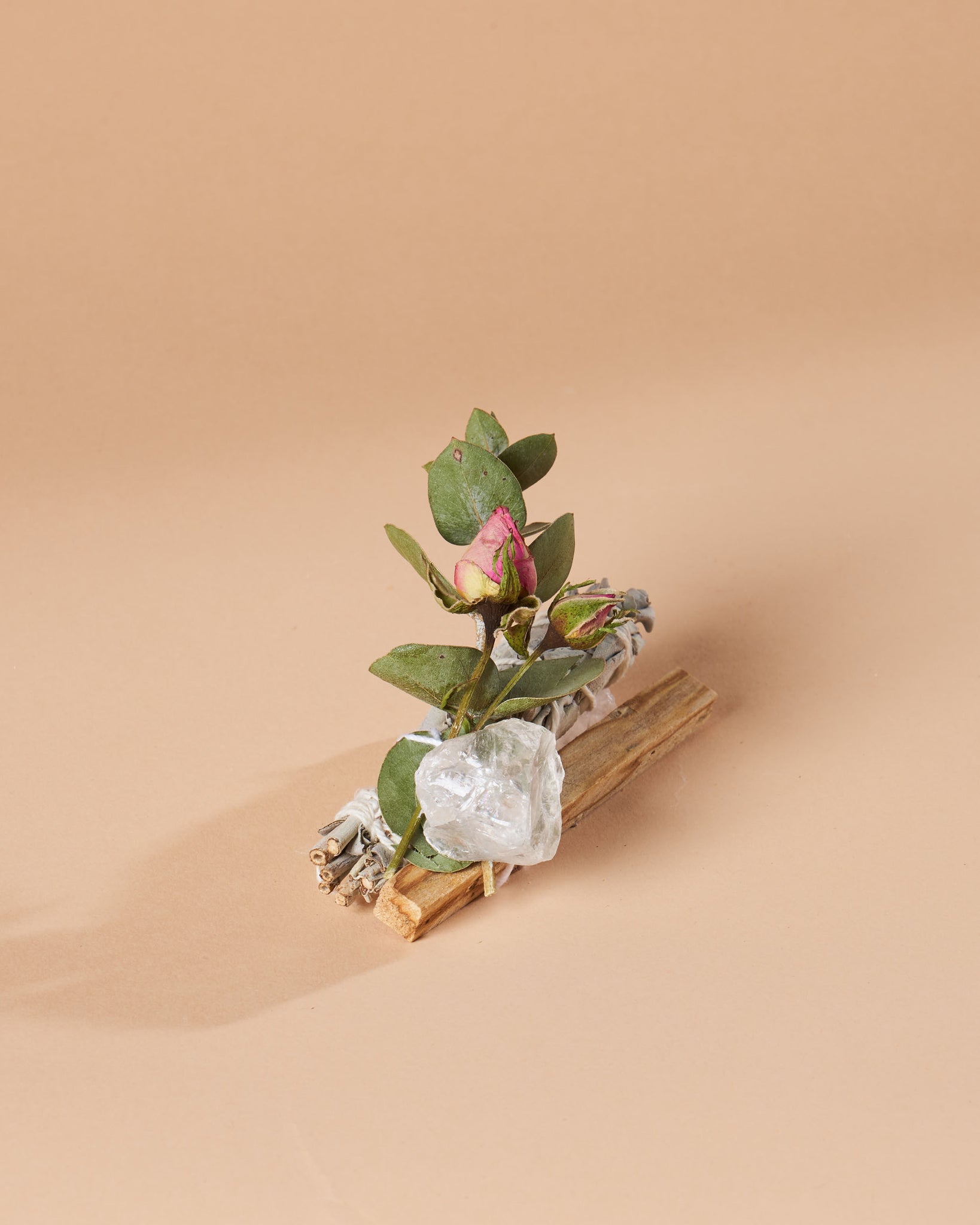 Experience Renewal with the Free Mini Smoke Cleansing Kit - Sage, Palo Santo, and Quartz