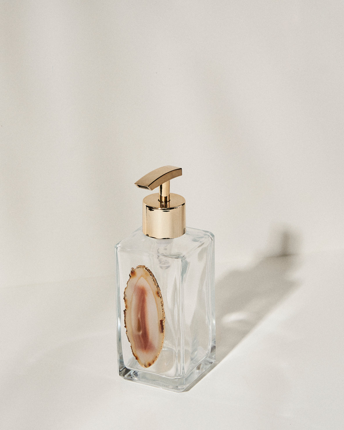 Agate Soap Dispenser - Unique Decor Complement | Nature's Beauty | Large Capacity | Handmade Gift | 5x3” on Average